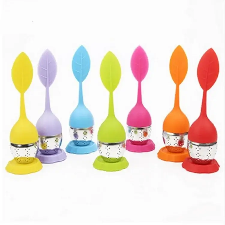 Silicone leaf infuser in seven colours