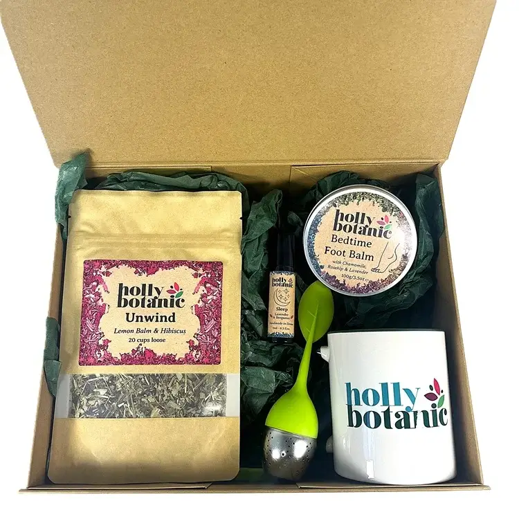 Sweet Dreams Gift set is packaged in a reusable, magnetic-close cardboard gift box