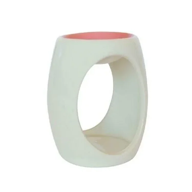 Oil burner, ceramic, pink