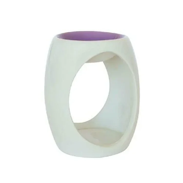 Oil burner, ceramic, purple