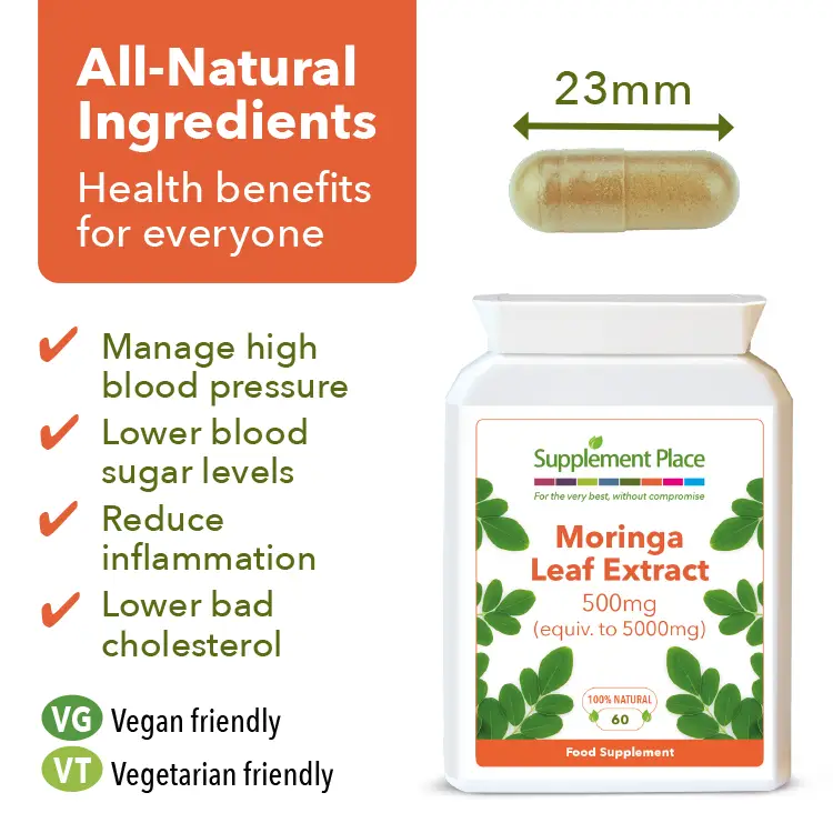 Moringa Leaf Extract Capsules Benefits Image