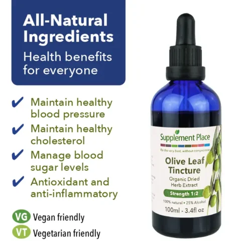 Olive Leaf Tincture Benefits Image.